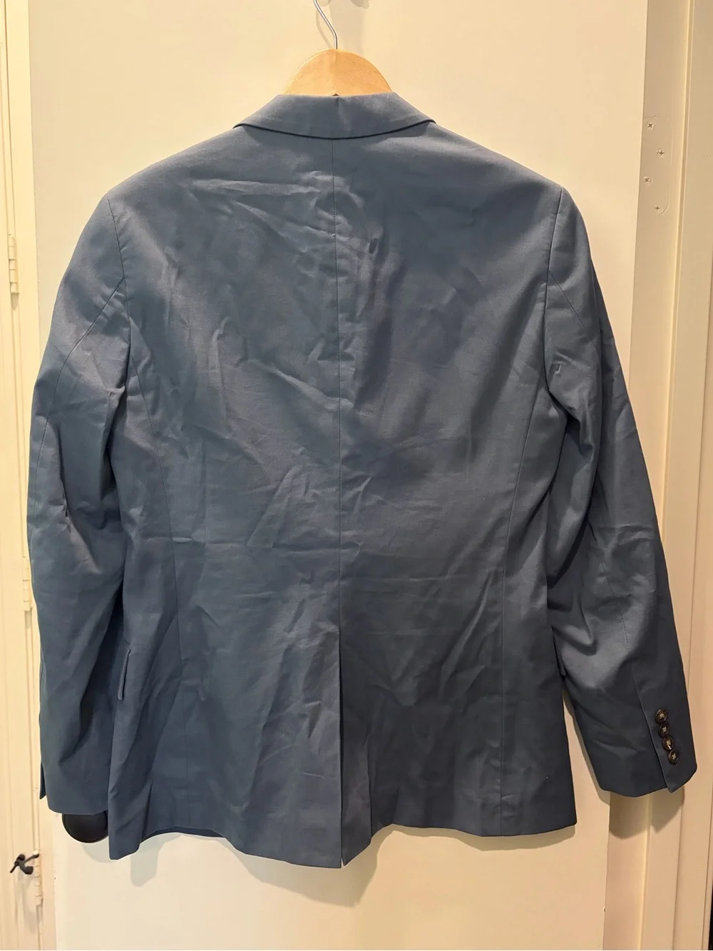 J.Crew Thompson Slim Fit 100% Cotton Suit Jacket in slate blue